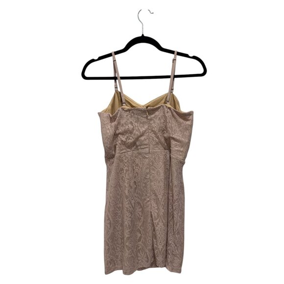 DRESS THE POPULATION Women's Lace Mini Pink Dress LARGE - Picture 3 of 5